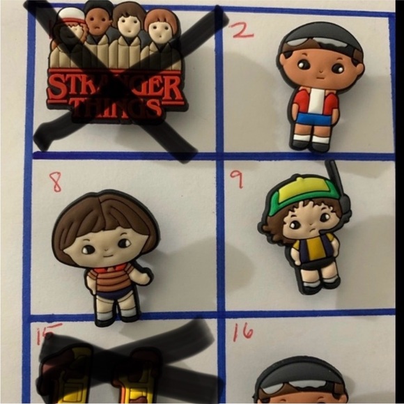 Stranger things shoe charms/Jibbitz. $3 each and up or bundle to save! - Picture 2 of 5
